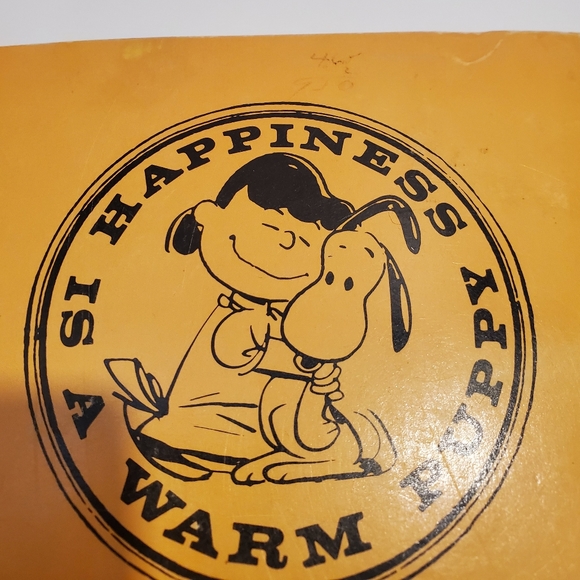 Happiness Is A Warm Puppy First Print Snoopy Paperback Book '70 Charles Schulz - Picture 5 of 13